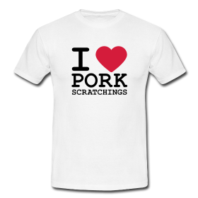 Pork scratching tee shirts