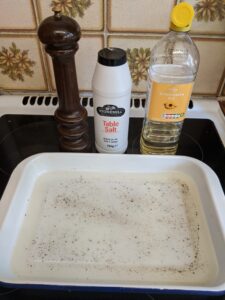 Pan, Salt, Pepper, Oil