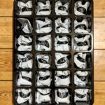 The inside of a Pork Scratchings Advent Calendar