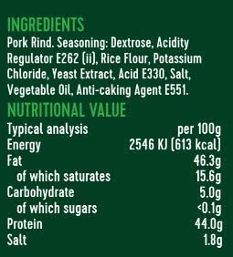 Snaffling Pig Ingredients & Nutritional Values