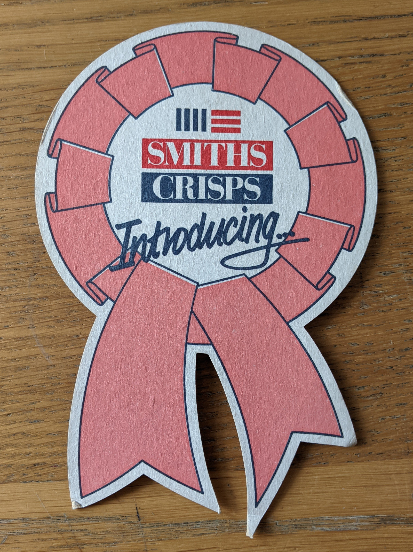 Vintage Smiths Crisps - Pork Crackling Flavour Potato Crisps Beer Mat Back
