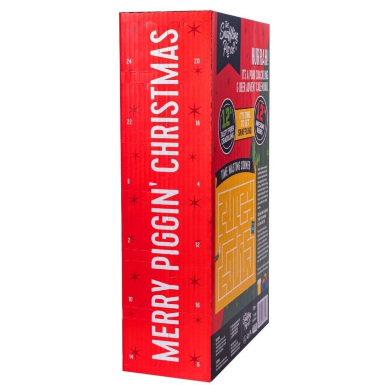 Snaffling Pig Pork Scratchings Advent Calendar 2021 - with beer